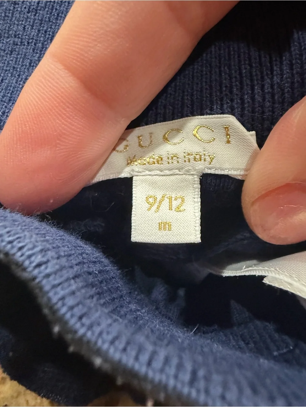 Gucci Children's Navy Hooded Jacket & Pants Set - 9/12 months